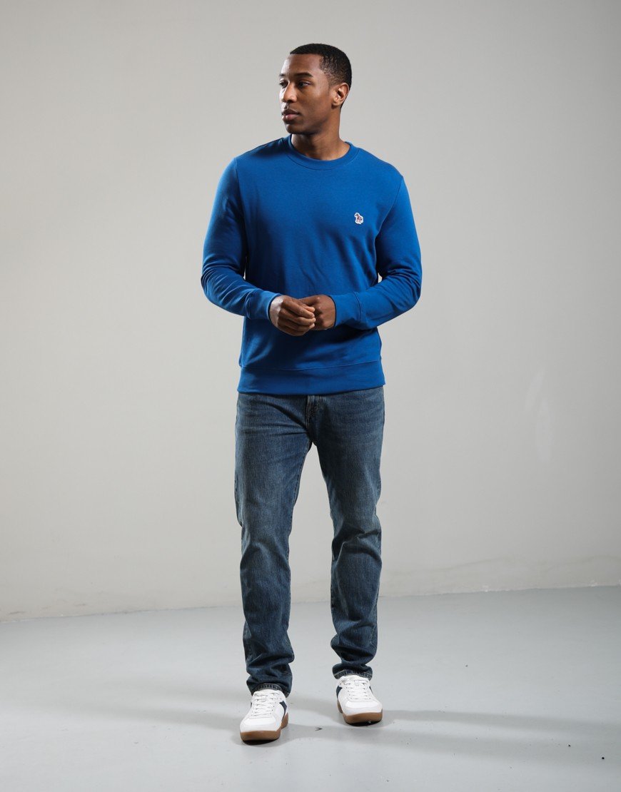 Paul Smith Regular Fit Sweat Zebra 45D Blue