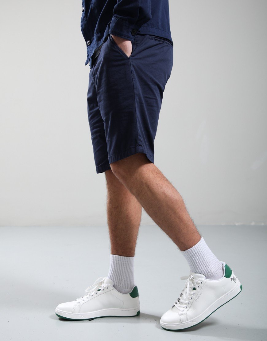 Paul Smith Organic Cotton Twill Shorts Very Dark Navy