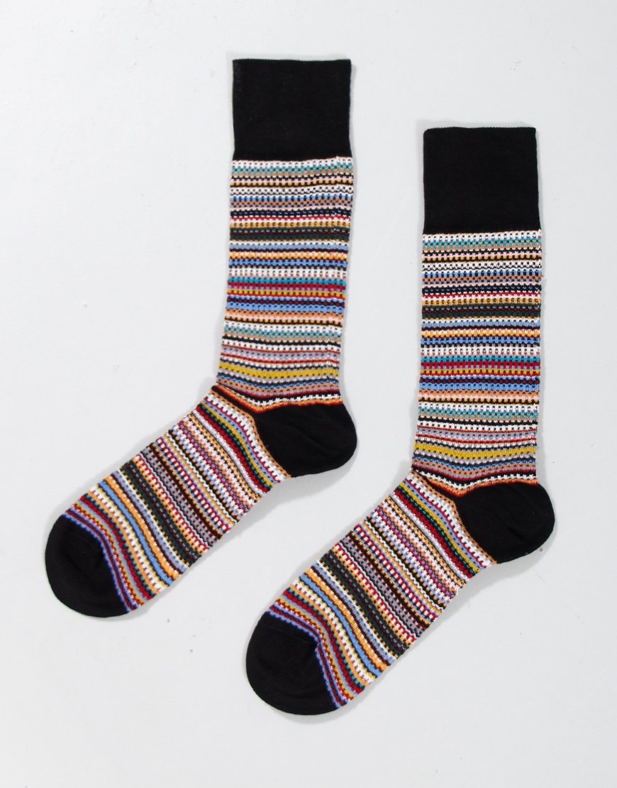 Paul Smith Pique Signature Stripe Socks Multi