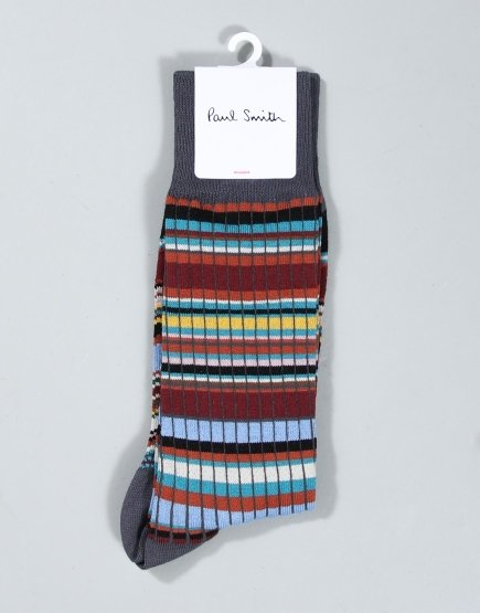 Paul Smith Ribbed Socks Signature Grey