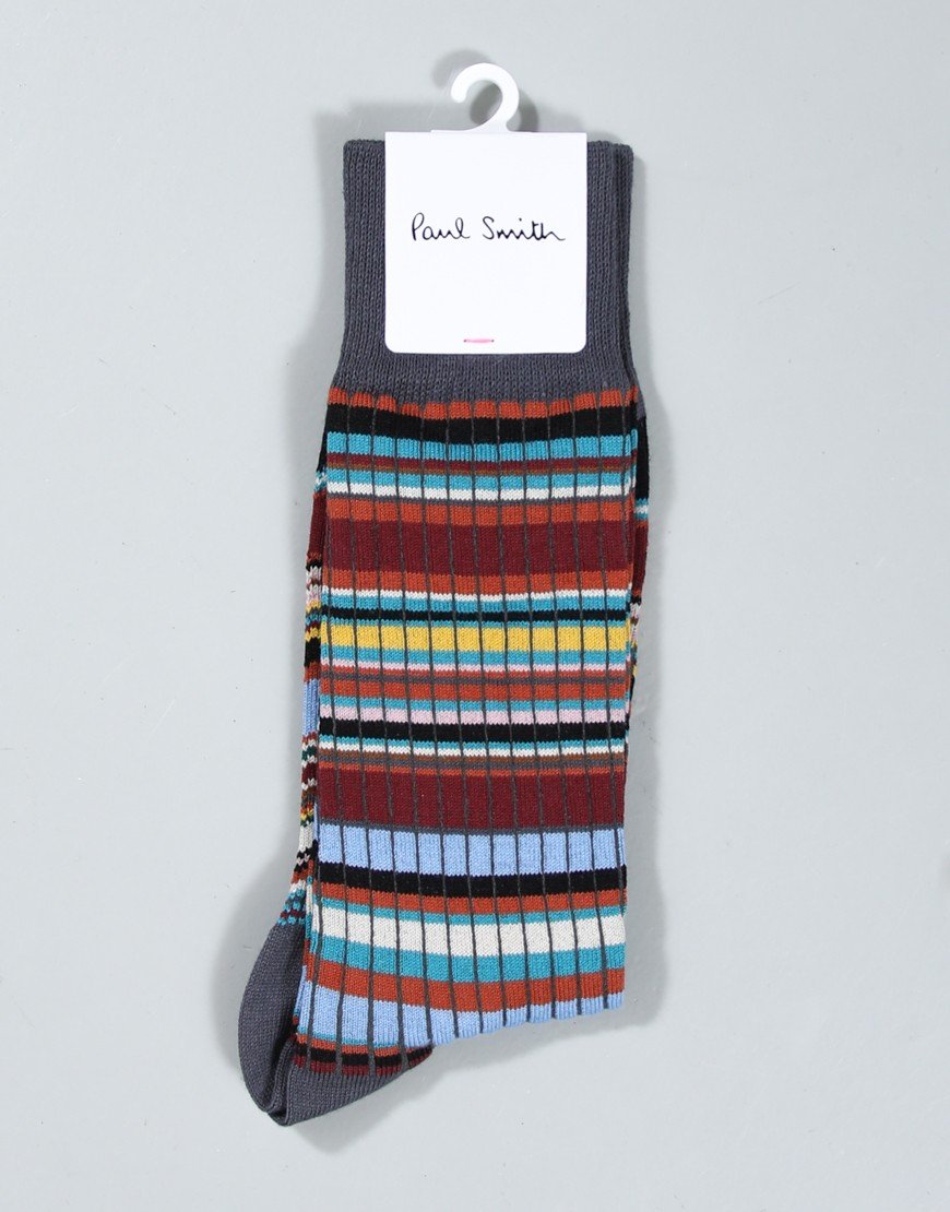 Paul Smith Ribbed Socks Signature Grey