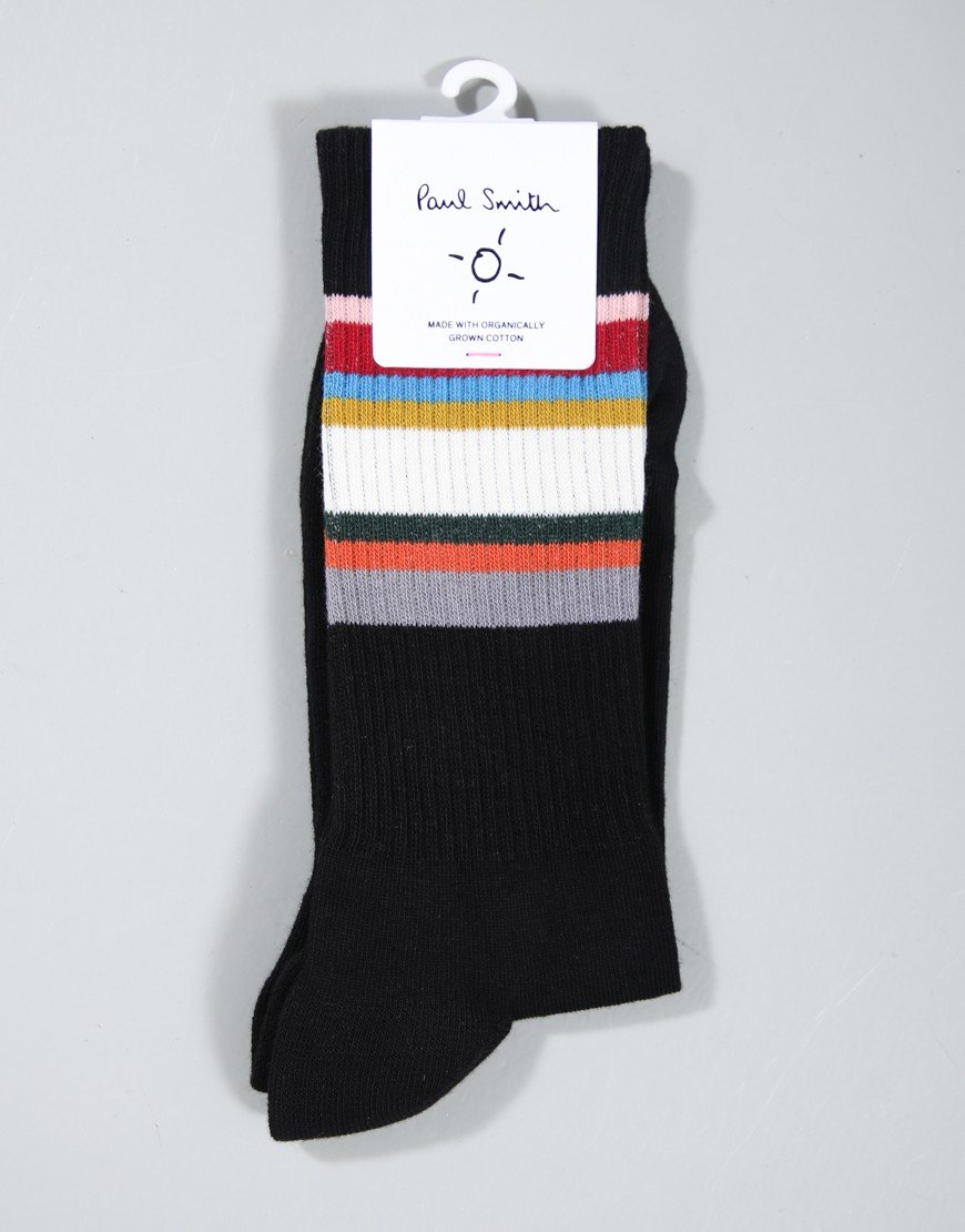 Paul Smith Signature Crew Sport Socks Black