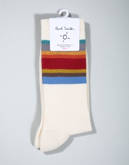 Paul Smith Signature Crew Sport Socks White
