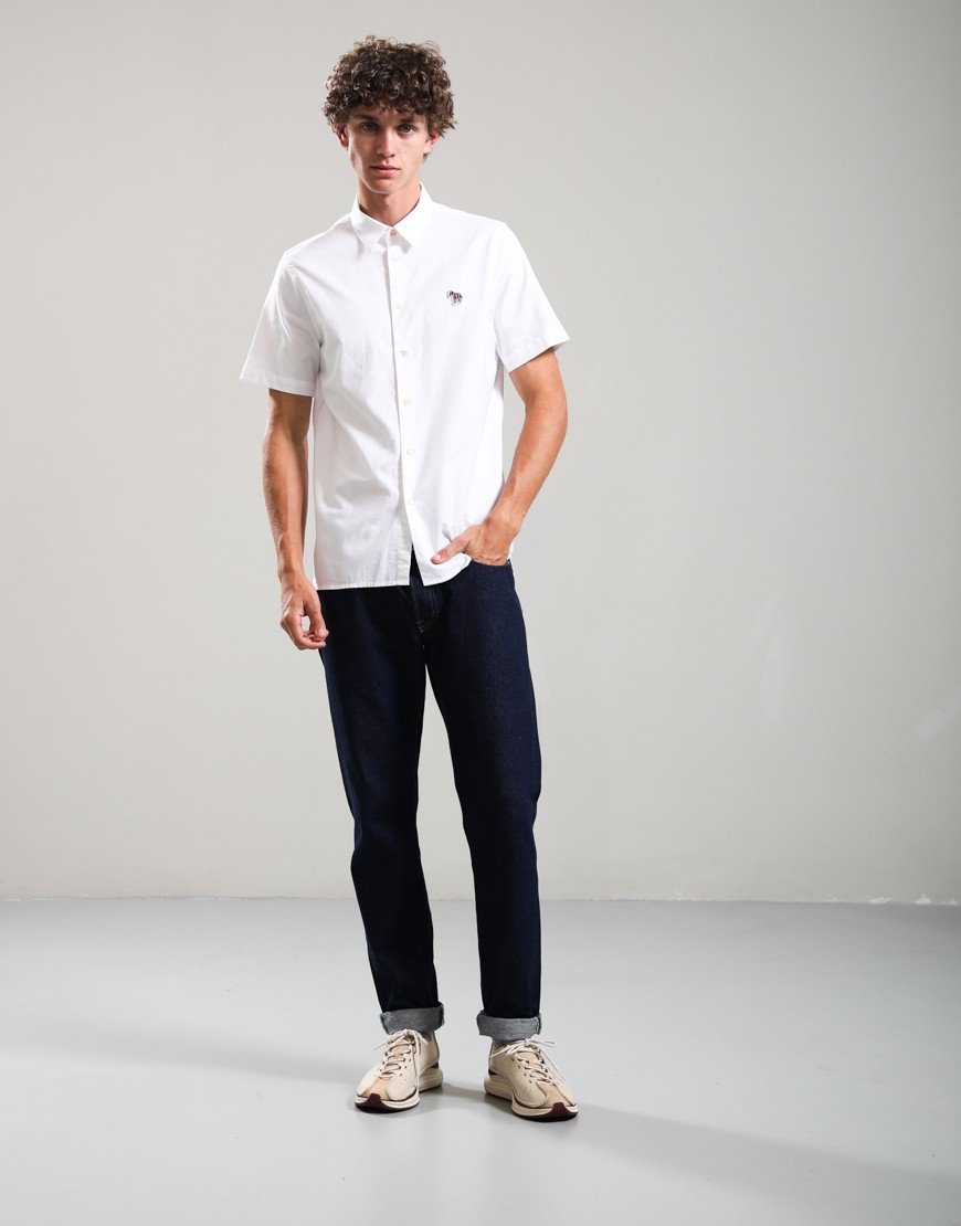 Paul Smith Casual Fit Shirt Zebra Badge 01 White