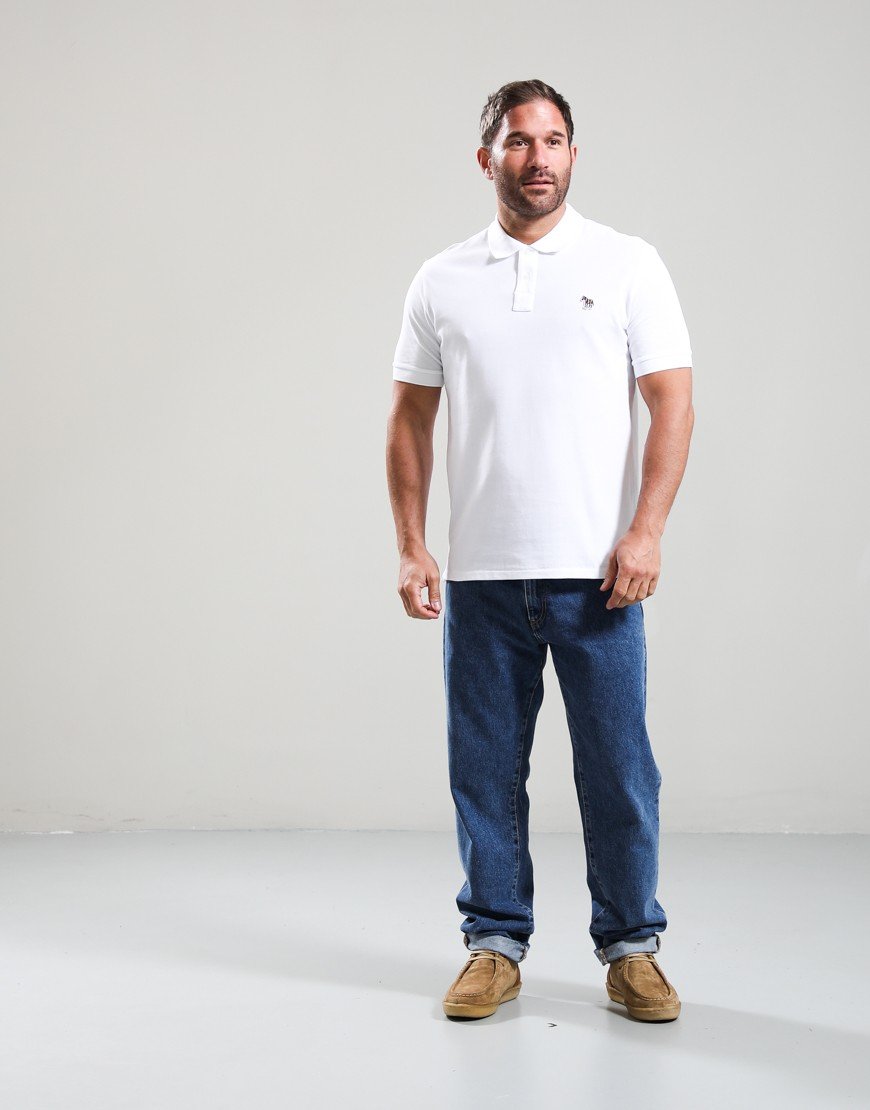 Paul Smith Zebra Logo Polo Shirt White