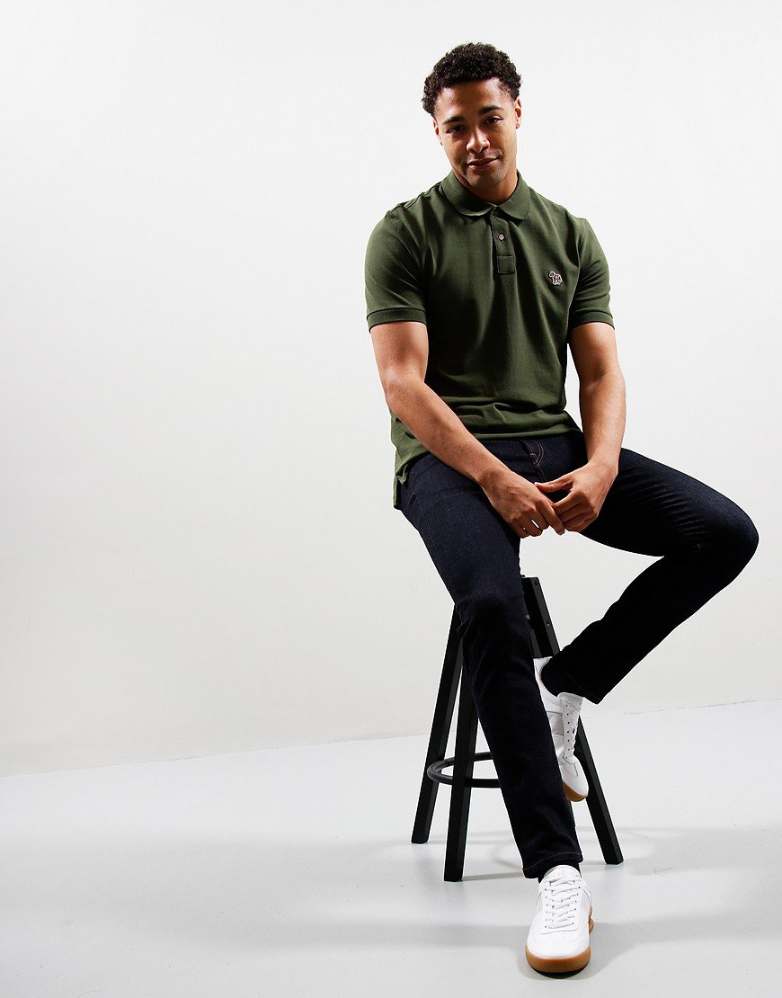 Paul Smith Regular Fit Polo Shirt 35D Military Green 