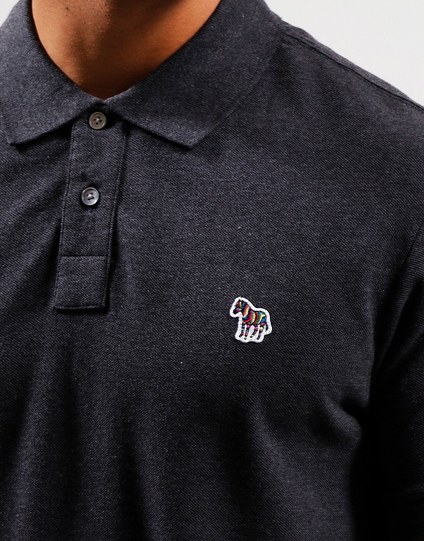 Paul Smith Regular Fit Polo Shirt 78A Black Melange 