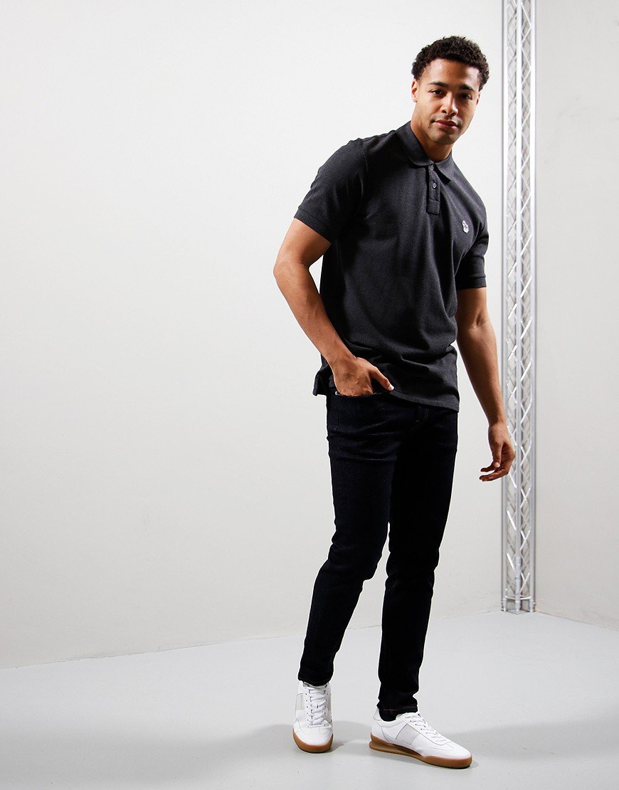 Paul Smith Regular Fit Polo Shirt 78A Black Melange 