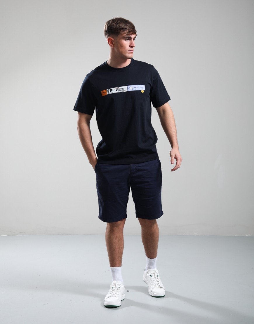 Paul Smith Tickets Print T-Shirt Very Dark Navy