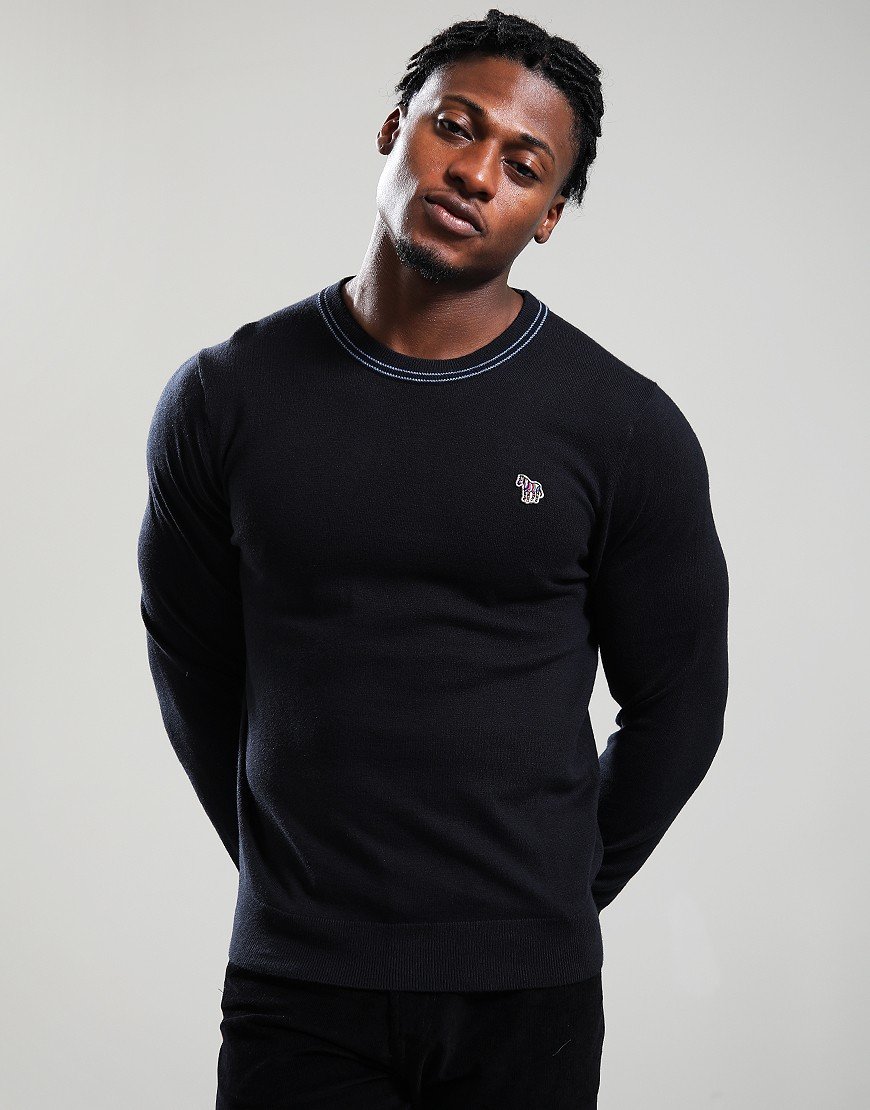 Paul Smith Zebra Badge Crew Neck Knit 79 Black