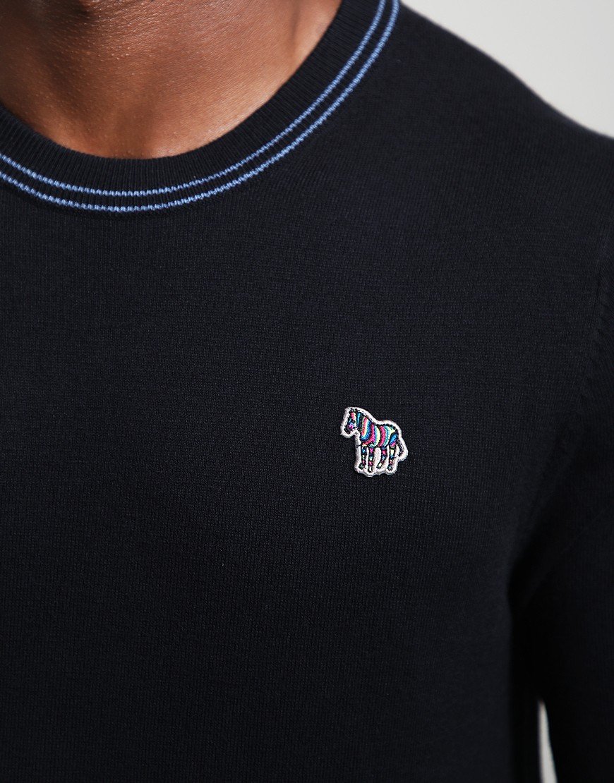 Paul Smith Zebra Badge Crew Neck Knit 79 Black