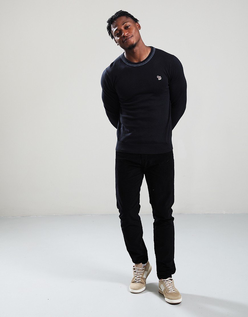 Paul Smith Zebra Badge Crew Neck Knit 79 Black