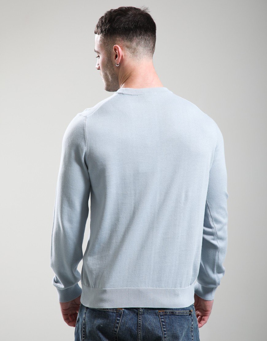 Paul Smith Zebra Badge Crew Neck Knit Light Blue