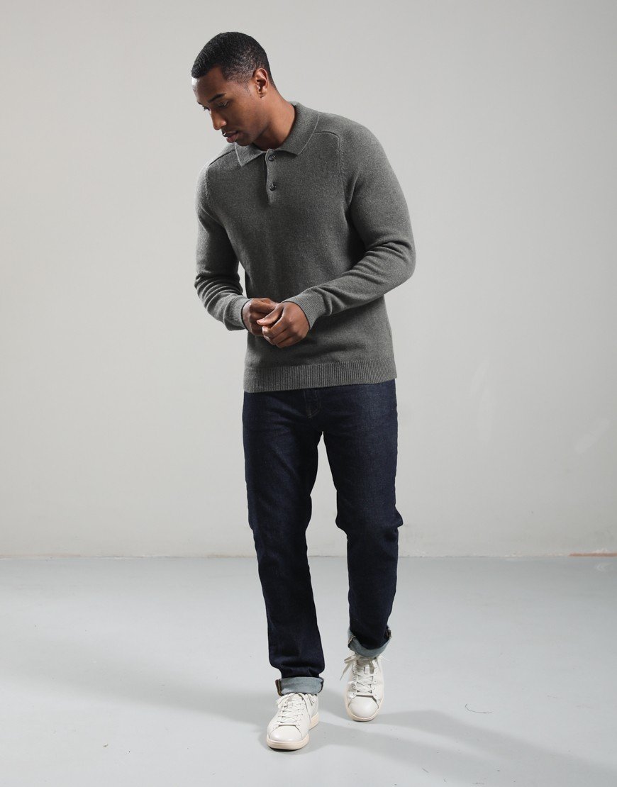 Paul Smith Polo Knit Light Greyish Green