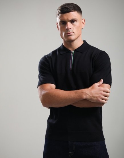 Paul Smith Sweater Polo Shirt Black 79