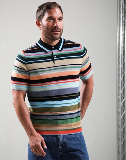 Paul Smith Sweater Polo Shirt Multi Coloured