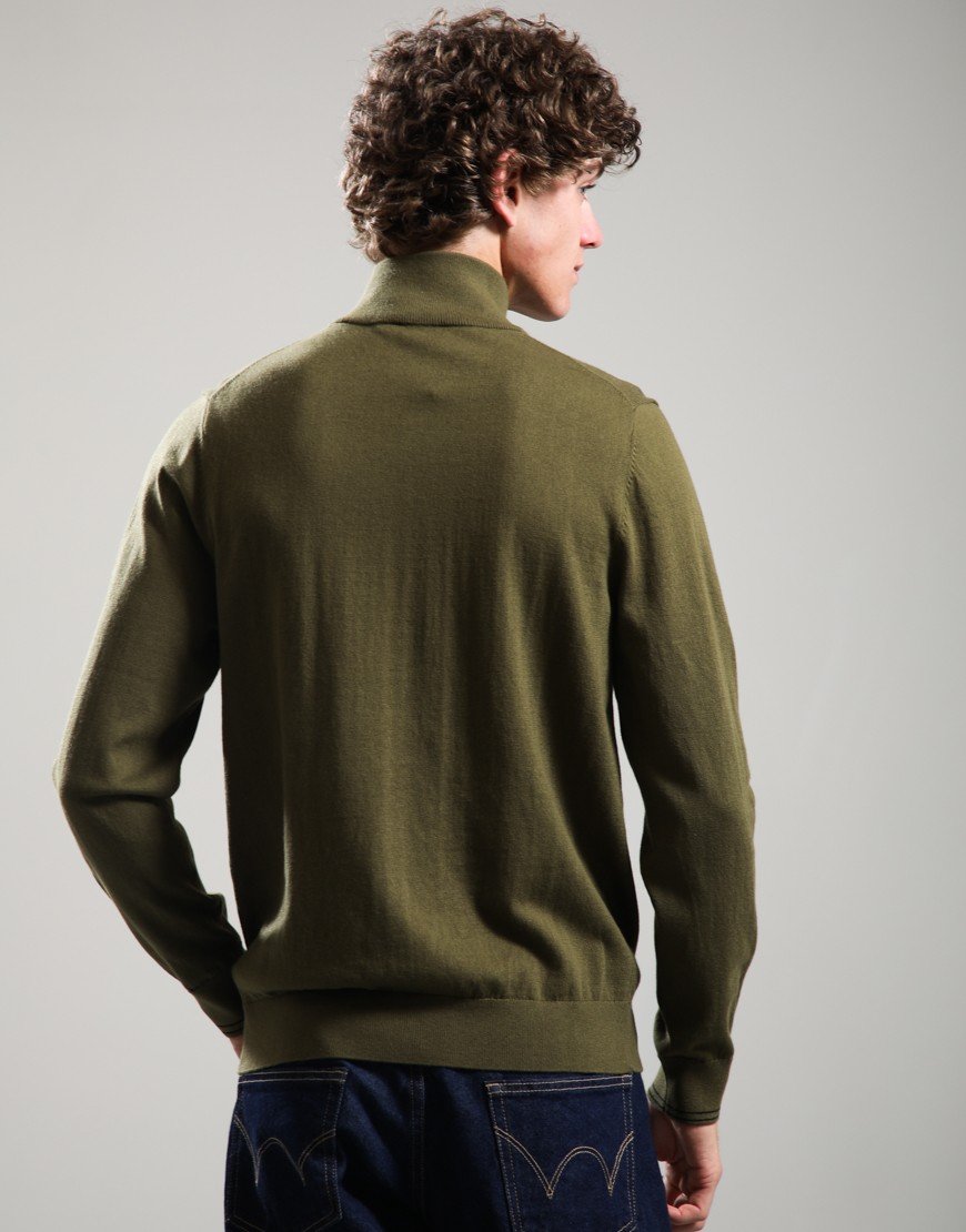 Paul Smith Half Zip Sweat 35 Military Green