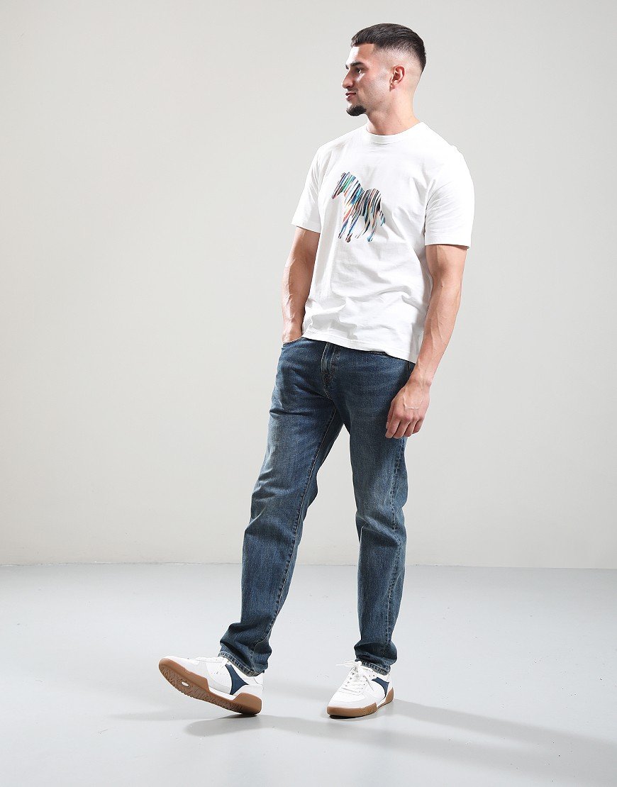 Paul Smith Zebra Colour Stripe T-Shirt 02 Off White