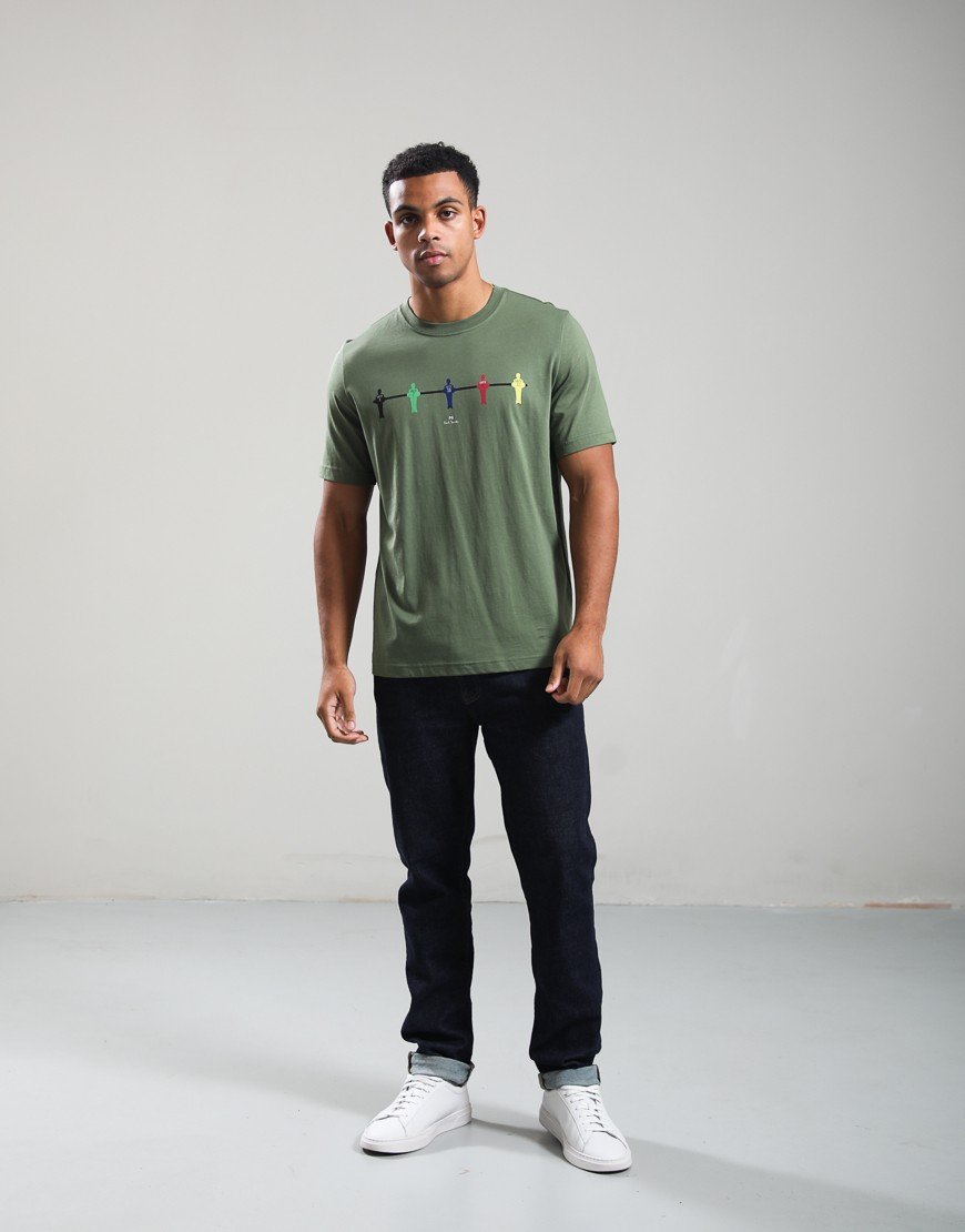Paul Smith Table Football T-Shirt Military Green