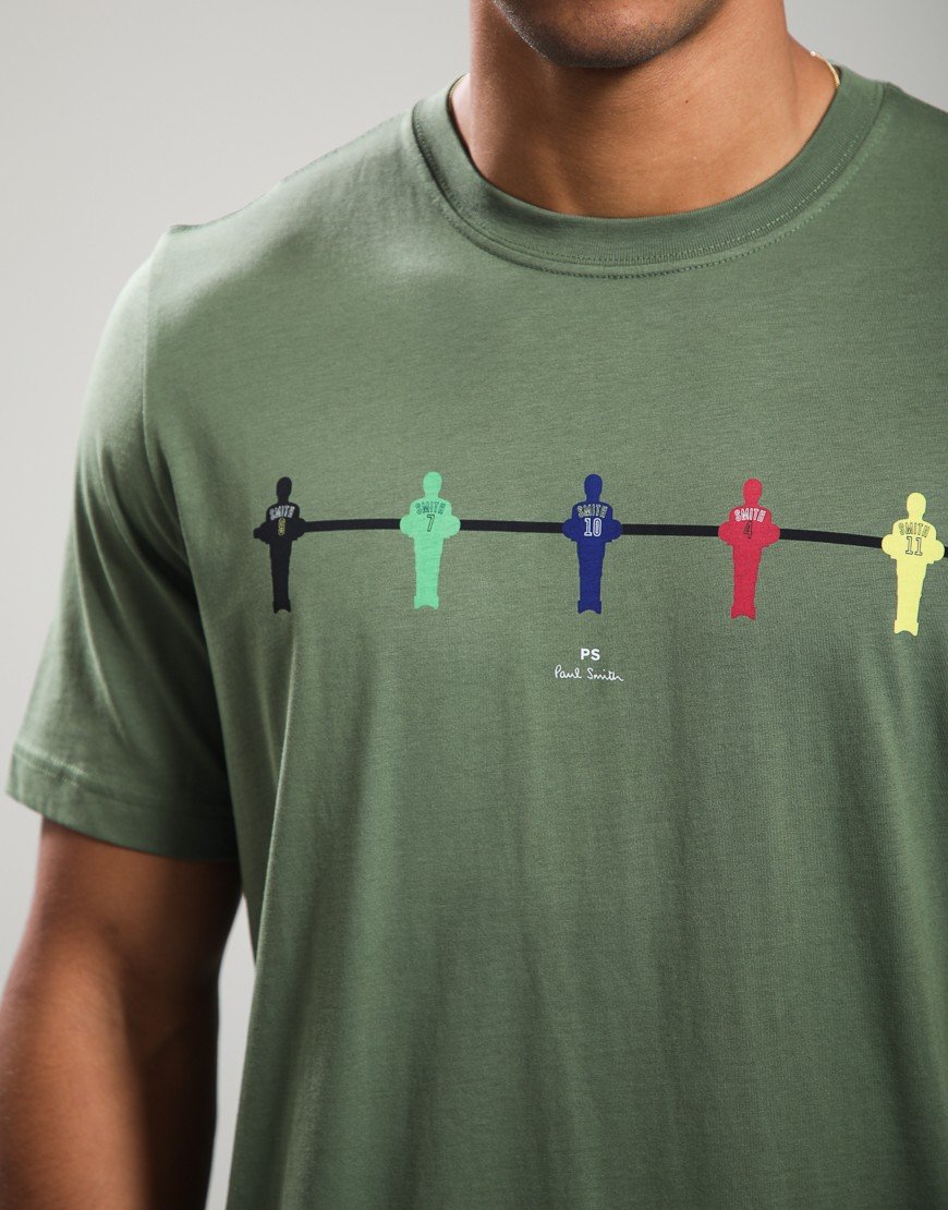 Paul Smith Table Football T-Shirt Military Green