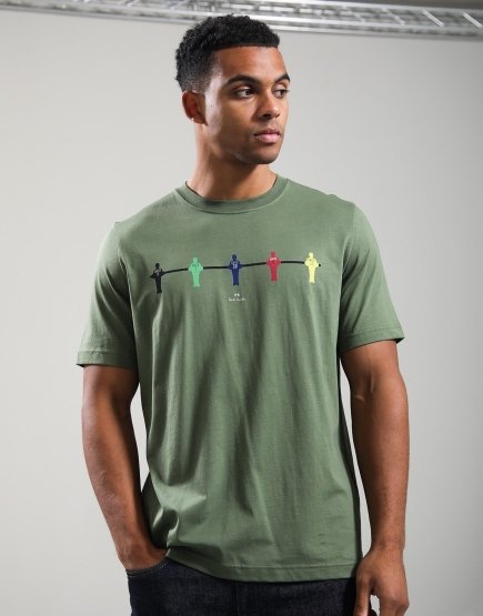 Paul Smith Table Football T-Shirt Military Green