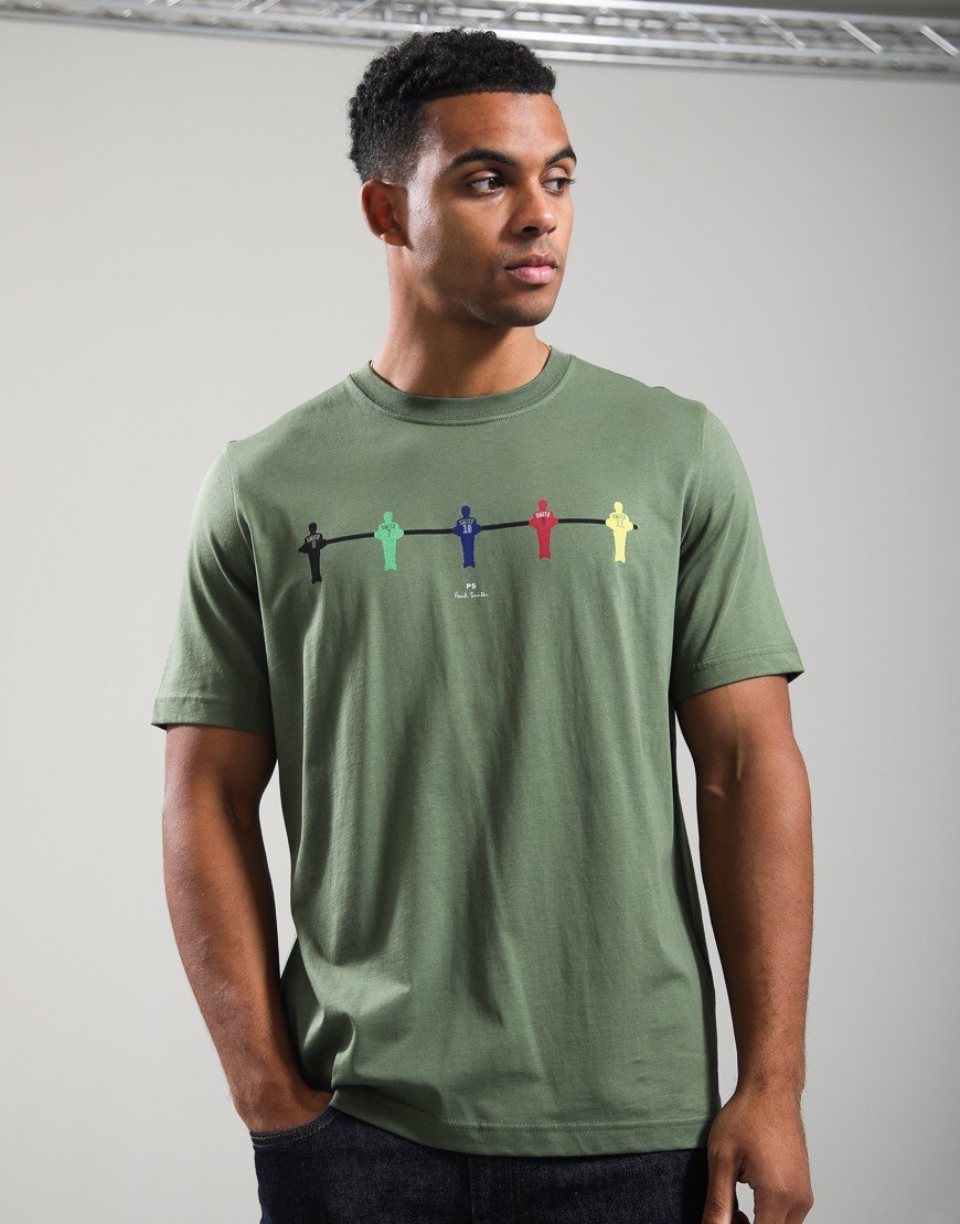 Paul Smith Table Football T-Shirt Military Green