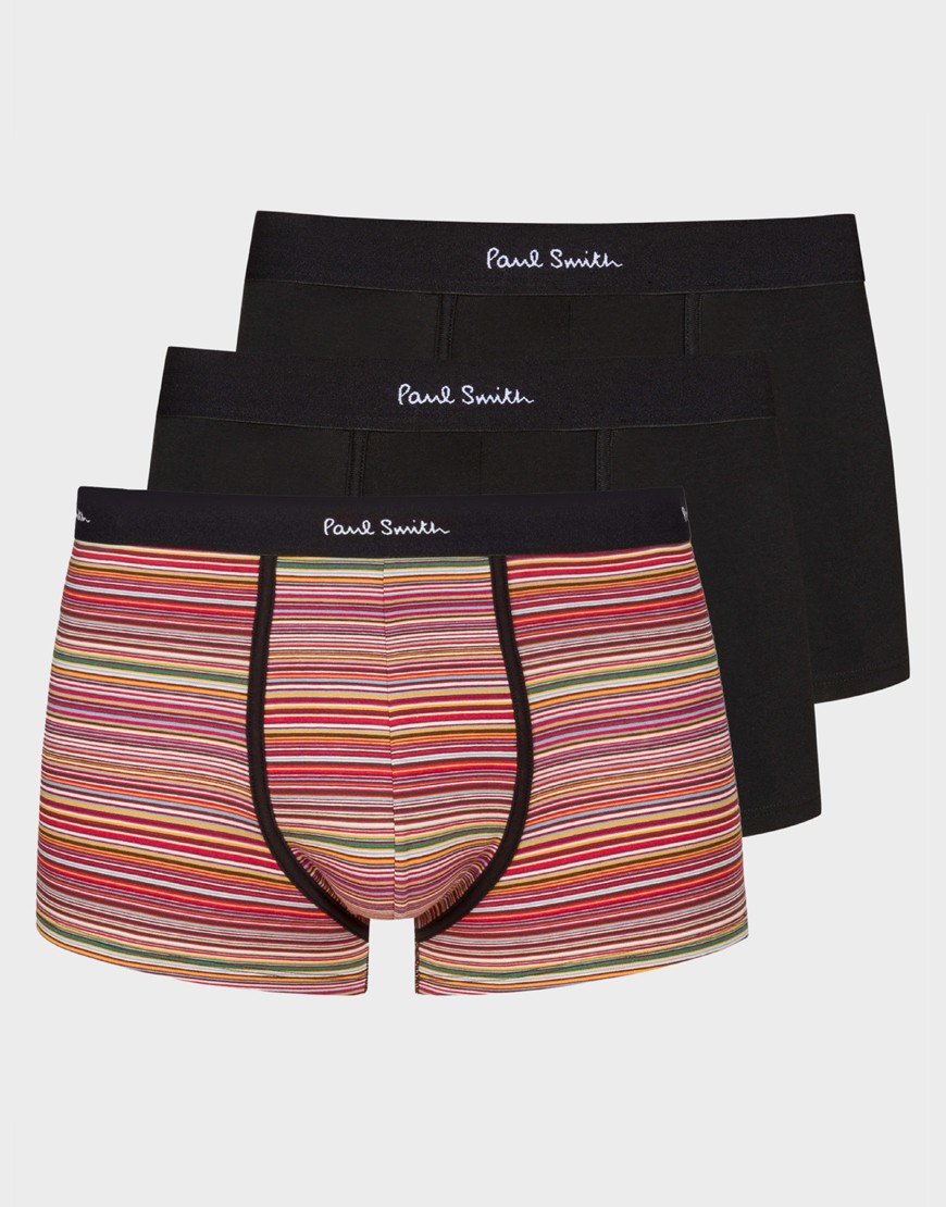 Paul Smith Signature Trunk 3 Pack Black