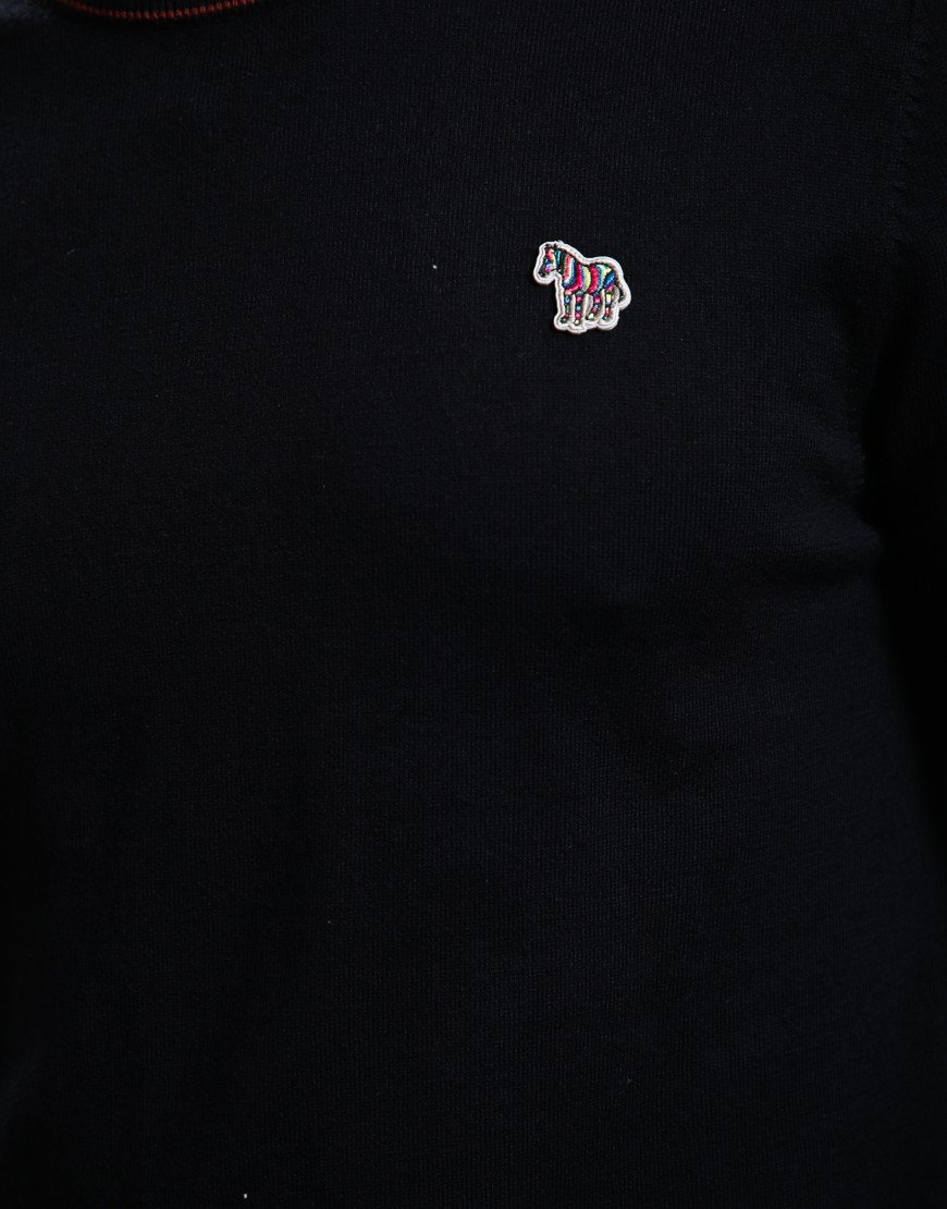 Paul Smith Zebra Logo Crew Neck Knit Black