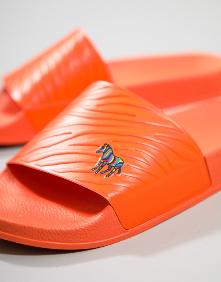 Paul Smith Zed Sliders Orange Zebra