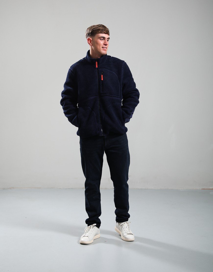 Paul Smith Sherpa Fleece Jacket Very Dark Navy