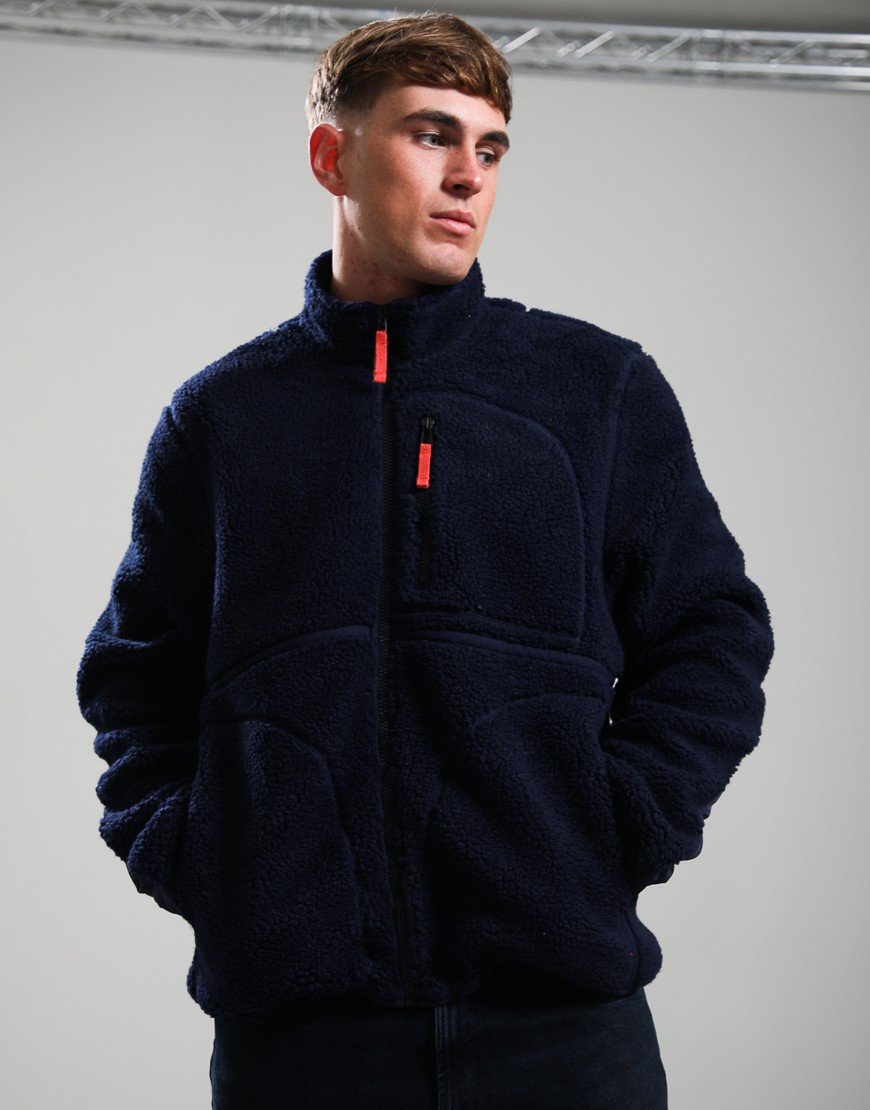 Paul Smith Sherpa Fleece Jacket Very Dark Navy