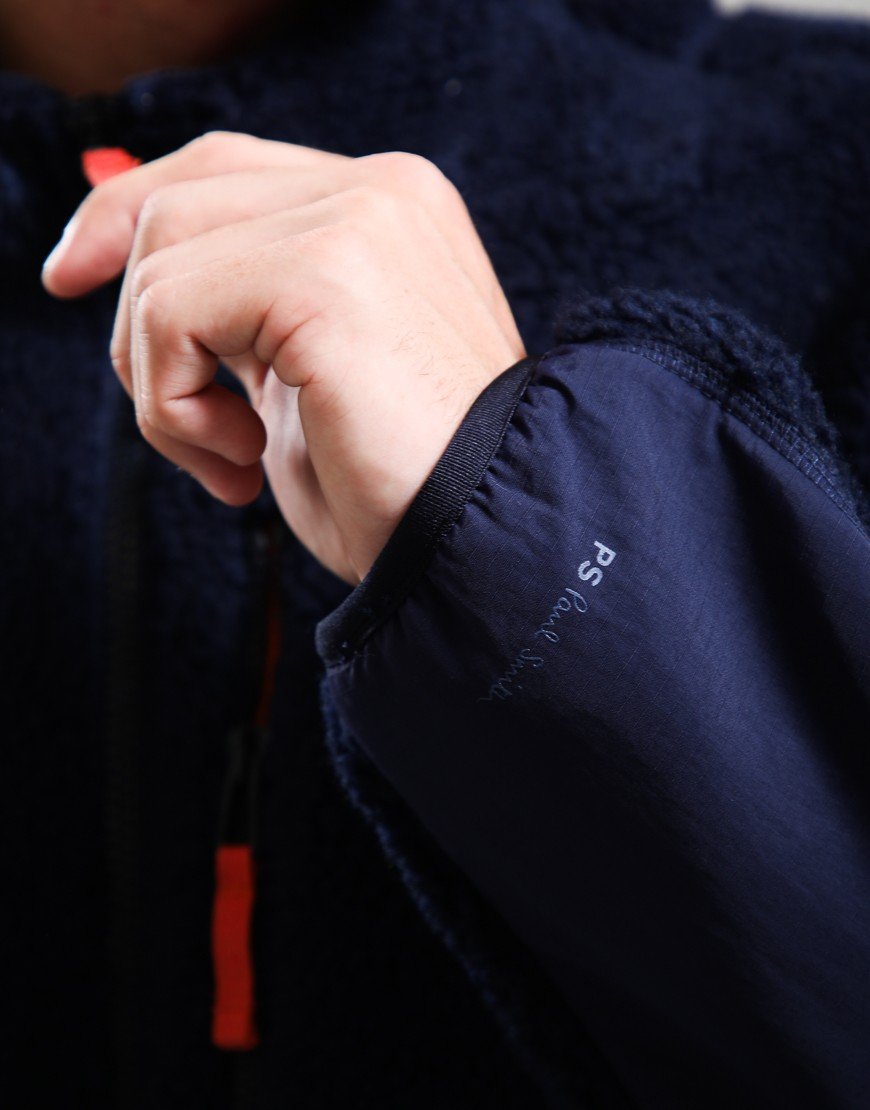 Paul Smith Sherpa Fleece Jacket Very Dark Navy