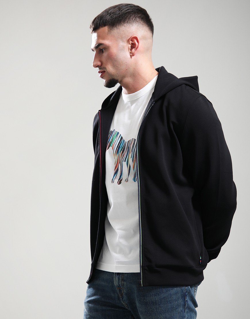 Paul Smith Sports Stripe  Zip Hoodie 79 Black