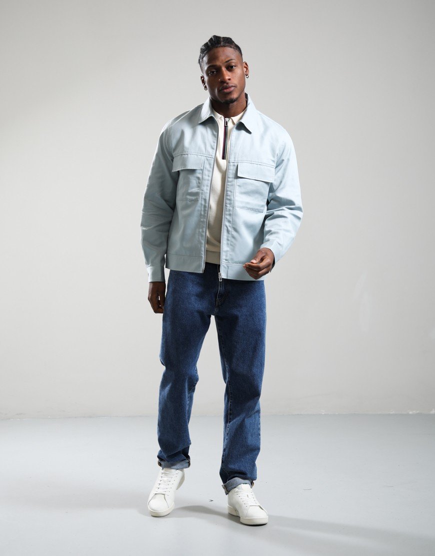 Paul Smith Zip Overshirt Blue