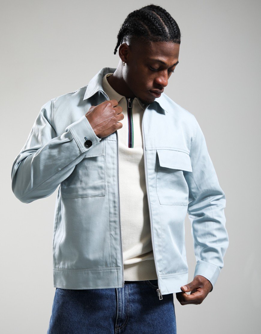 Paul Smith Zip Overshirt Blue