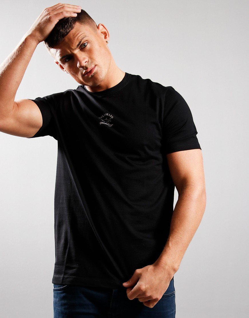 Paul \u0026 Shark Centre Logo T-Shirt Black 