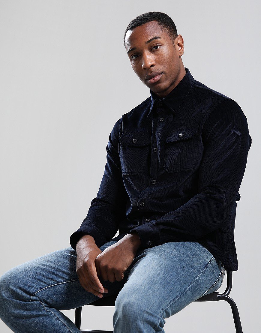 Paul & Shark Corduroy Overshirt Navy