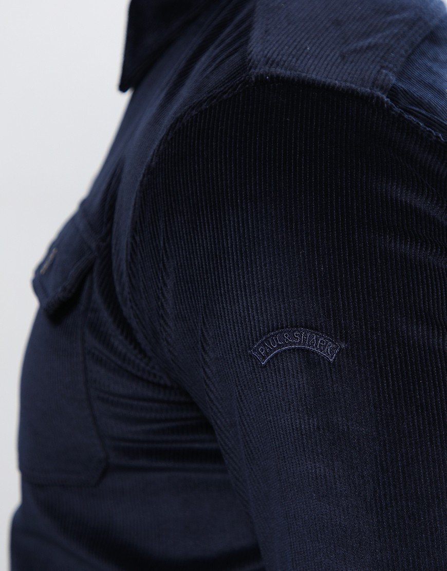 Paul & Shark Corduroy Overshirt Navy