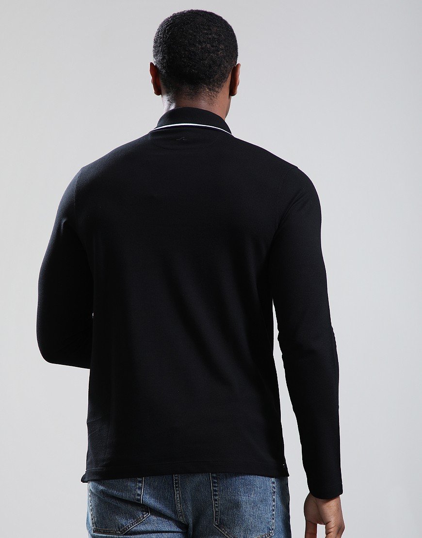 Paul & Shark Long Sleeve Soft Pique Polo Shirt Black