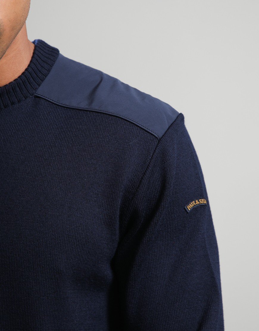 Paul & Shark Soft Cool Touch Crew Knit Navy