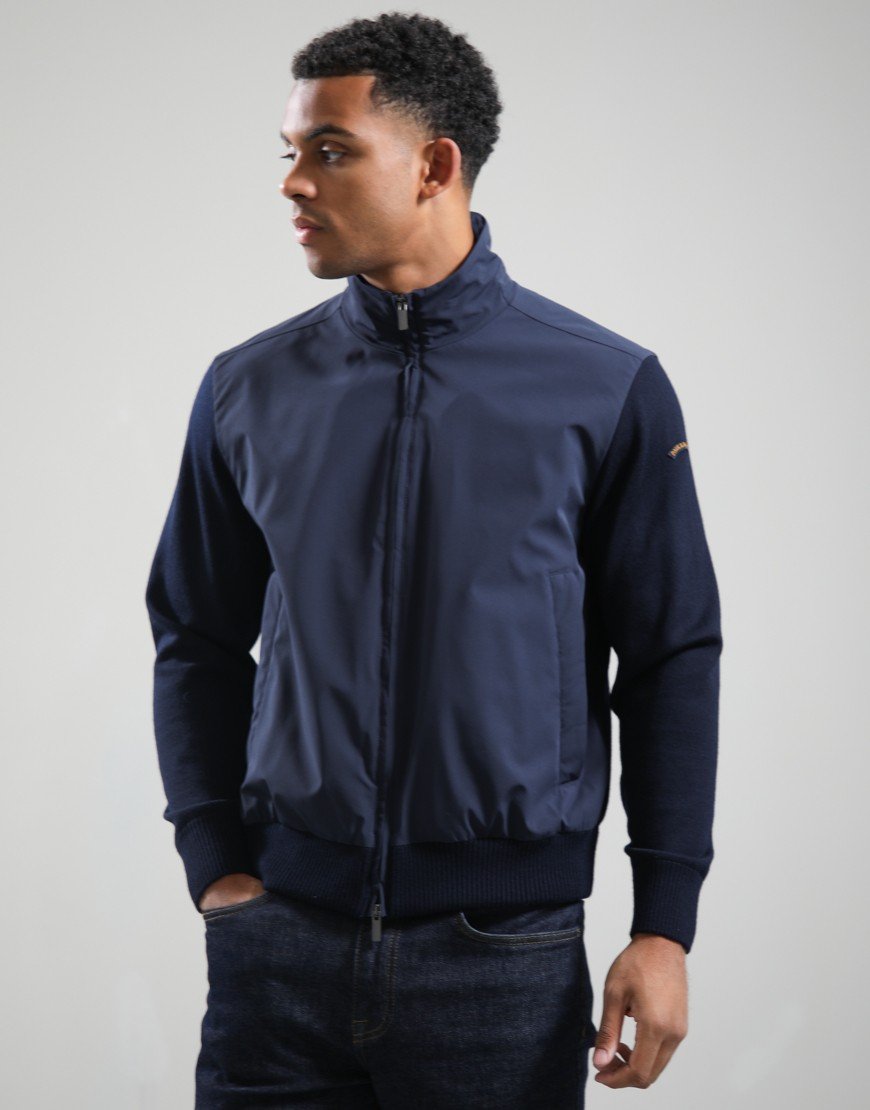 Paul & Shark Soft Cool Touch Hybrid Jacket Navy