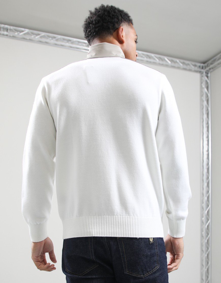 Paul & Shark Tech Wool Half Zip Knit Cream