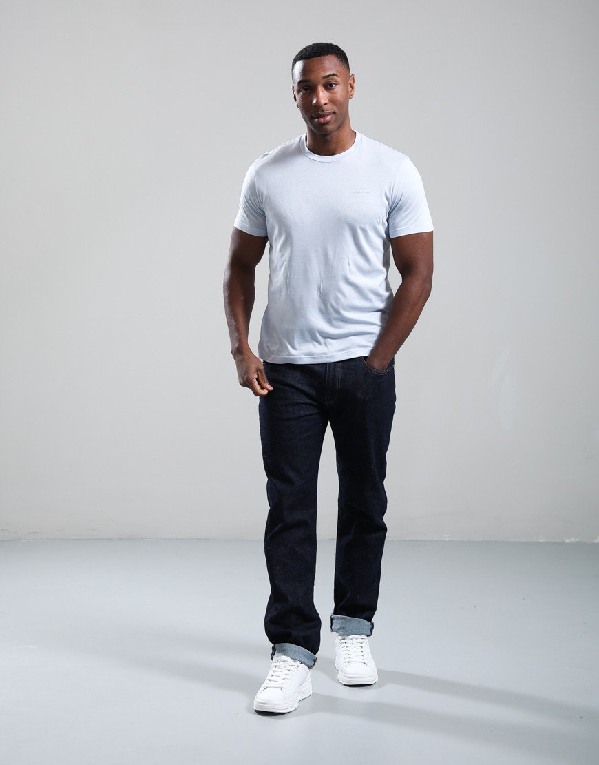 Paul & Shark XSoft Cotton Blend Jersey T-Shirt Sky Blue