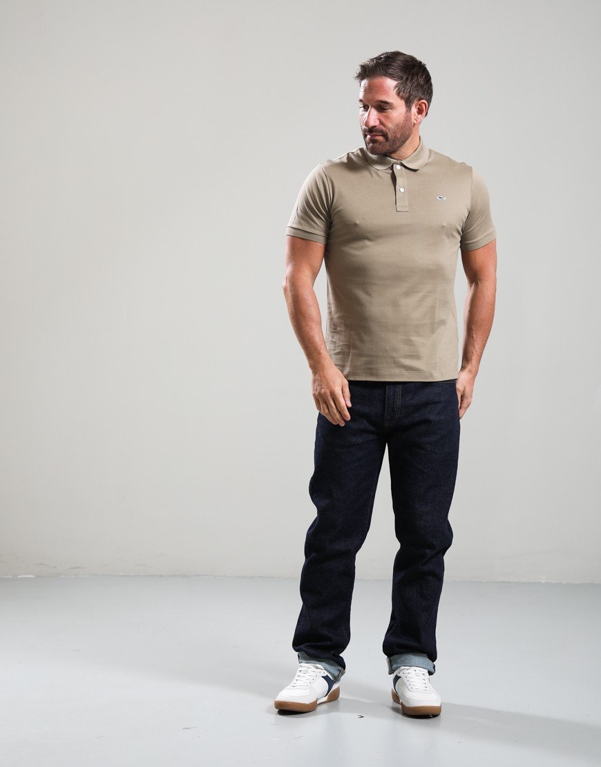 Paul & Shark Double Cotton Piquè Polo Shirt Beige