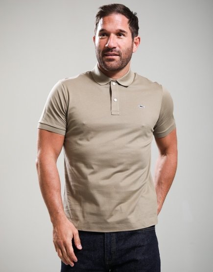 Paul & Shark Double Cotton Piquè Polo Shirt Beige