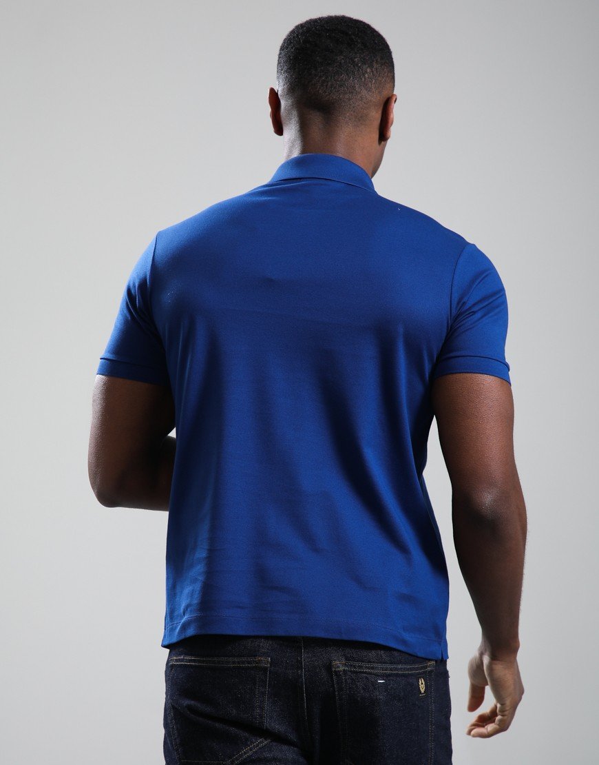 Paul & Shark Double Cotton Piquè Polo Shirt Blue 342