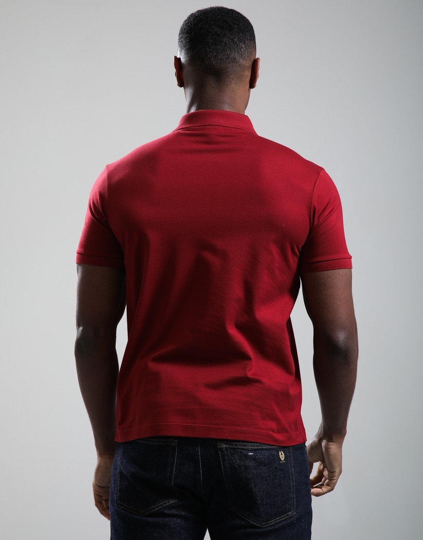 Paul & Shark Double Cotton Piquè Polo Shirt Dark Wine