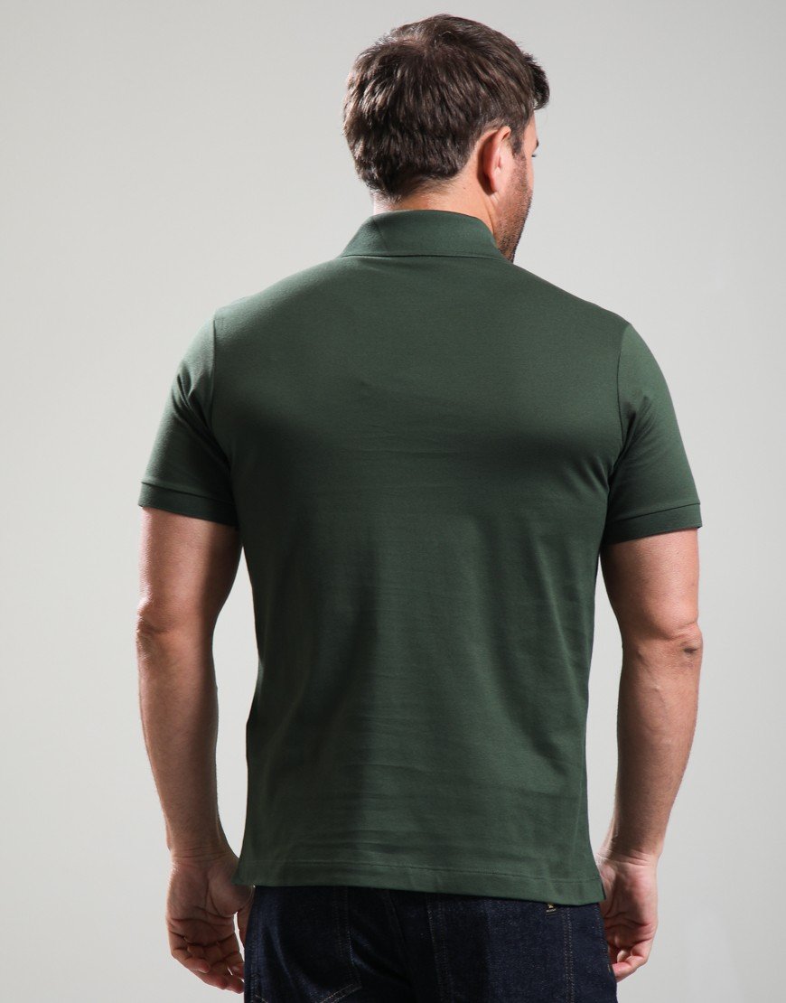 Paul & Shark Double Cotton Piquè Polo Shirt Green