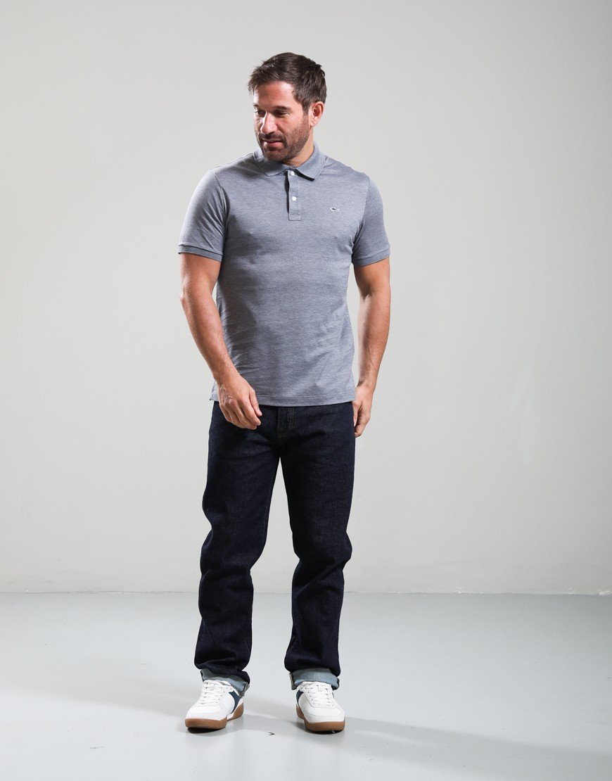 Paul & Shark Double Cotton Piquè Polo Shirt Grey