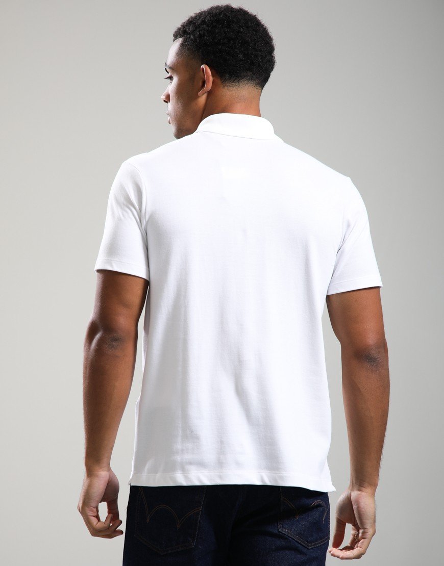 Paul & Shark Fine Piquet Cotton Polo Shirt With Logo White